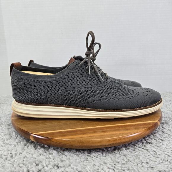 Cole Haan Men 11.5 Original Grand Gray Stitchlite Business Casual Wingtip Oxford main image 11